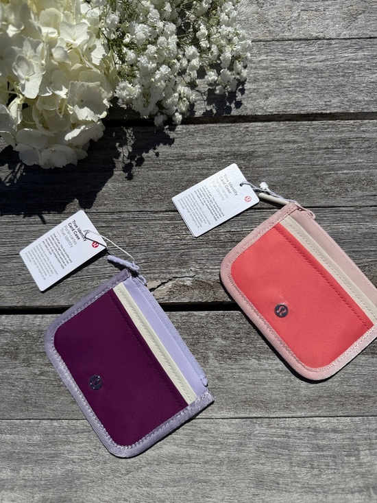 lululemon athletica Accessories - Lululemon True Identity Card Case Bundle 2 NWT Lavender Frost & Pink Mist